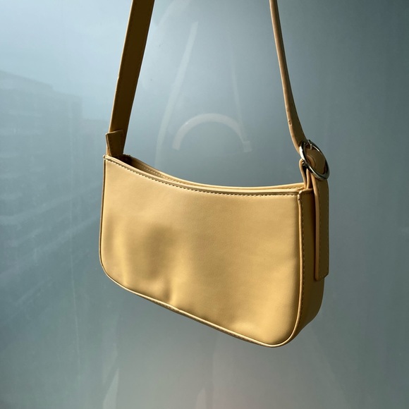 90s Y2K Style Mini Baguette Handbag - Yellow NWT - Picture 2 of 5
